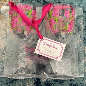 Lilly Pulitzer Acrylic Wine Glasses